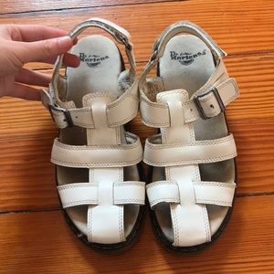 White Dr. Martens Sandals